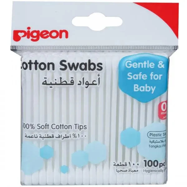 Mee Mee 100% Pure Cotton Buds, White, 100 Pieces